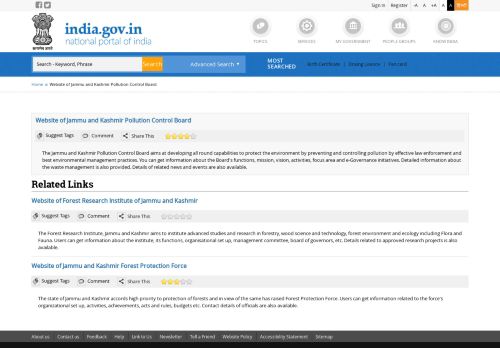 
                            6. Website of Jammu and Kashmir State Pollution Control Board ...