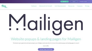 
                            5. Website Popups and Landing Pages enabling Mailigen subscriber ...