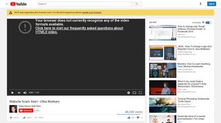 
                            5. Website Scam Alert - Ultra Workers - YouTube