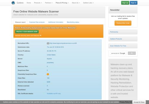 
                            11. Website Security Monitoring & Malware Removal - FREE Online ...