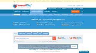 
                            12. Website Security Test of ytsstream.com - High-Tech Bridge SA