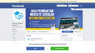 
                            8. Website Sekolah Mysch.id - Beranda | Facebook