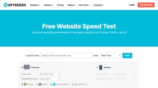 
                            10. Website Speed Test | Uptrends