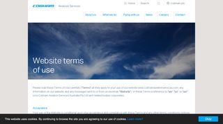 
                            10. Website terms of use | Cobham Aviation Services