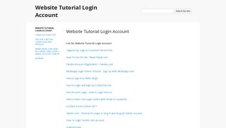 
                            5. Website Tutorial Login Account - Google Sites