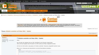 
                            1. Website umstellen auf https (SSL) - Update - Contao Community