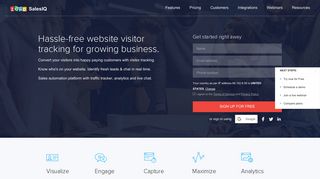 
                            7. Website visitor tracking software - Zoho SalesIQ