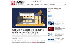 
                            13. WebSite X5 abbraccia le nuove tendenze del Web design - PC ...