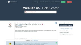 
                            9. WebSite X5 Help Center - Back-end admin login after upload to server