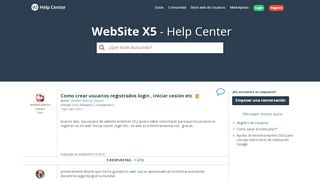 
                            4. WebSite X5 Help Center - Como crear usuarios registrados login ...