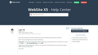 
                            6. WebSite X5 Help Center - Login