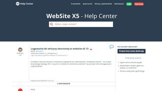 
                            4. WebSite X5 Help Center - Logowanie do witryny tworzonej w website ...