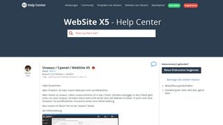 
                            8. WebSite X5 Help Center - Unaxus / Cpanel / WebSite X5