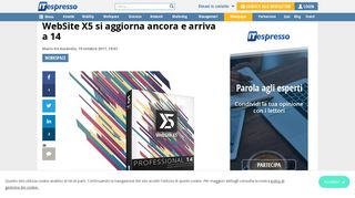 
                            7. WebSite X5 si aggiorna ancora e arriva a 14 - ITespresso.it