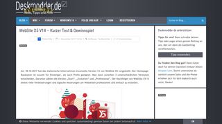 
                            10. WebSite X5 V14 - Kurzer Test & Gewinnspiel | Deskmodder.de