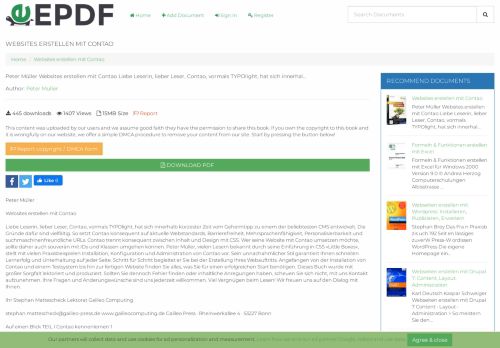 
                            9. Websites erstellen mit Contao - PDF Free Download - EPDF.TIPS