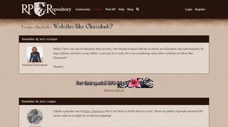 
                            6. Websites like Charahub? » RP Repository