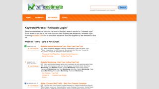 
                            9. Websites with Rmlsweb Login Keywords | TrafficEstimate.com