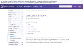 
                            12. WebSocket Security | Heroku Dev Center