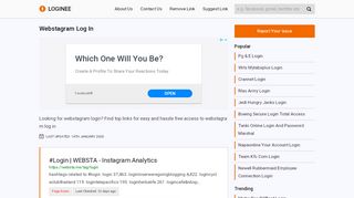 
                            13. Webstagram Log In - Your Ultimate Gateway to Login into any Website!
