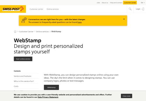 
                            5. WebStamp - Swiss Post