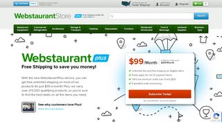 
                            4. WebstaurantPlus: Free Shipping on Restaurant Supplies