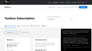 
                            1. WebStorm: JetBrains Toolbox subscription