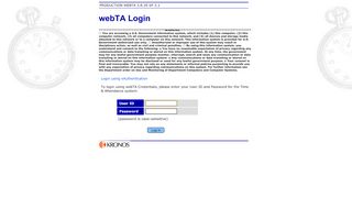 
                            2. webTA: Login: com.threeis.webta.P110login - Time & Attendance