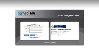 
                            6. WebTMA Login - Tobago Regional Health Authority