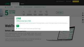 
                            4. WebTrader - Leistungsstarke browserbasierte Handelsplattform - LYNX