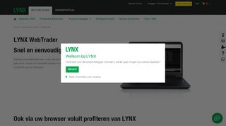 
                            7. Webtrader LYNX | Eenvoudig online beleggen in uw browser