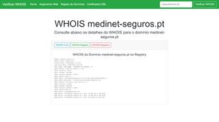 
                            5. WebTuga - WHOIS medinet-seguros.pt
