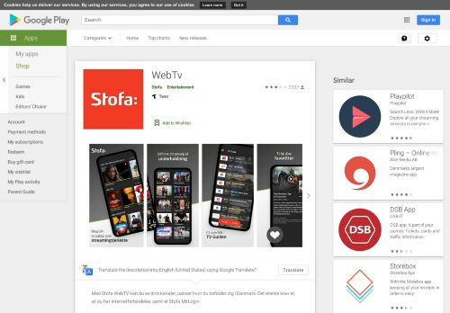 
                            5. WebTv – Apps bei Google Play