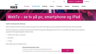 
                            13. WebTv – se tv på pc, smartphone og iPad – HAS – Hjørring ...