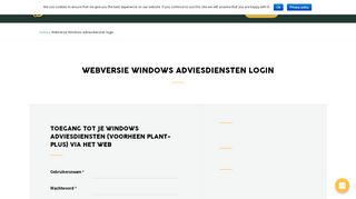 
                            2. Webversie Windows adviesdiensten login - Dacom