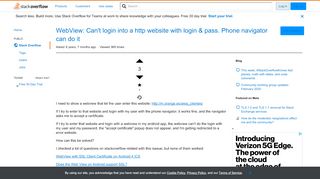 
                            2. WebView: Can't login into a http website with login & pass. Phone ...