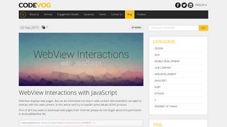 
                            10. WebView Interactions with JavaScript - Codevog
