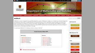 
                            12. WeBWorK | Math Department | University of Calgary