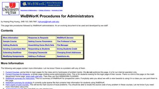 
                            9. WeBWorK Procedures for Administrators - Utah Math ...