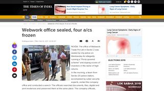 
                            5. Webwork Trade Pvt Ltd: Webwork office sealed, four a/cs frozen ...