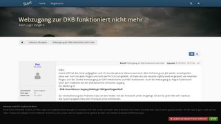 
                            5. Webzugang zur DKB funktioniert nicht mehr • www.onlinebanking-forum.de