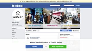 
                            11. weCan live-marketing - Startseite | Facebook