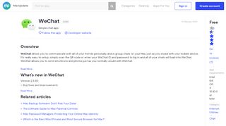 
                            11. WeChat 2.3.23 free download for Mac | MacUpdate