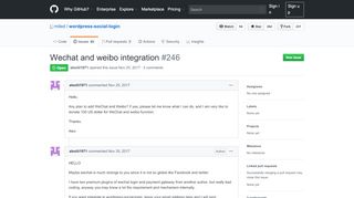 
                            6. Wechat and weibo integration · Issue #246 · miled/wordpress-social ...