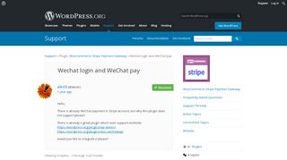 
                            6. Wechat login and WeChat pay | WordPress.org