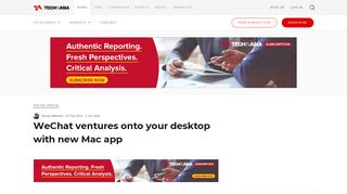 
                            12. WeChat ventures onto your desktop with new Mac app - Tech in Asia