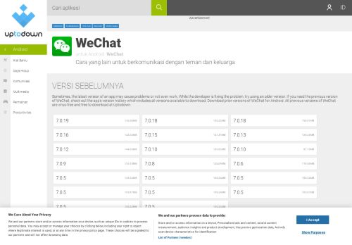 
                            1. WeChat versi lama - Android