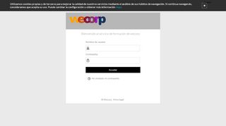 
                            3. Wecorp: Login