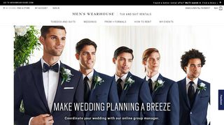 
                            2. Wedding Group Manager - Men's Wearhouse Tuxedo Rental