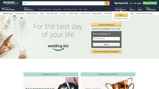 
                            5. Wedding List & Gifts - Amazon Wedding & Bridal Gift List - Amazon UK